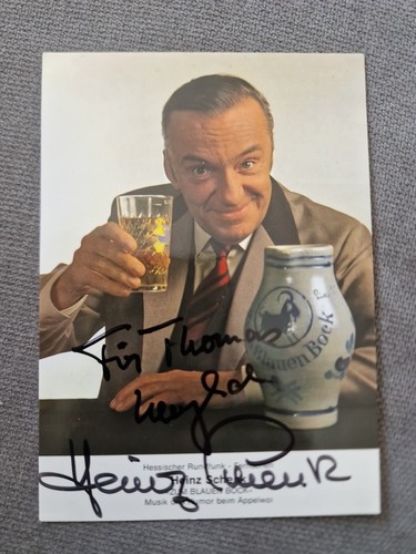 Heinz schenk autogramm - heinz,