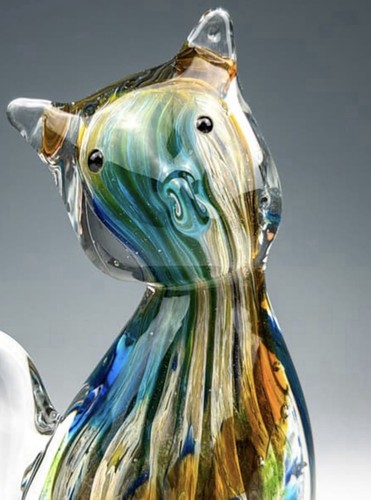 Murano glasfigur katze - murano,