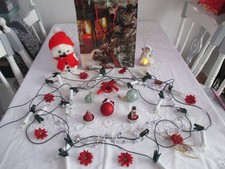 weihnacht deko Lichterkette Schneemann Konvolut