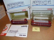 Märklin H0 DIESEL-TRIEBWAGEN / SCHIENENBUS    2X 3016   OVP   Nr. 45