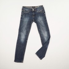 TOM TAILOR Damen Jeans Hose Gr. 27/32 blau Low Waist five Pocket Pants Carrie Ba