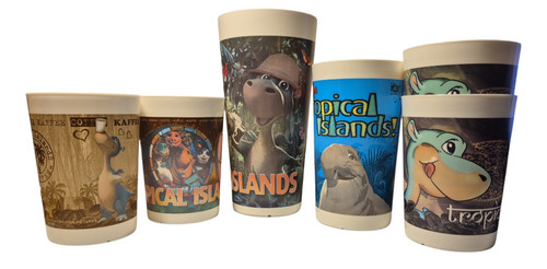 Dinosaurier trinkbecher set - dinosaurier,