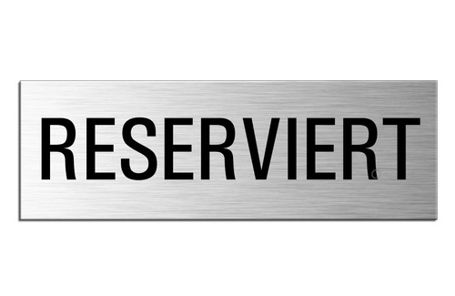 Schild reserviert türschild - ,