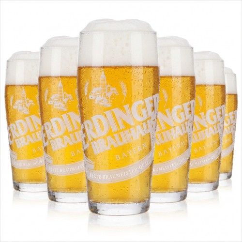 Erdinger glas 3l brauhaus - 6x,