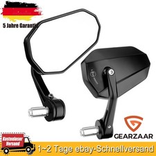 2x Motorradspiegel Lenkerenden Spiegel Motorrad Rückspiegel Set 7/8" E-Geprüft