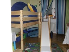 Kinderhochbett Massivholz mit