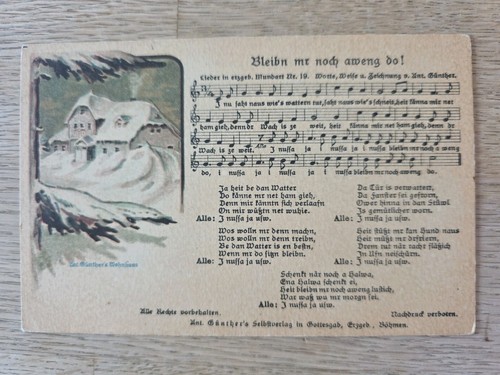 Lied anton günther - ak,