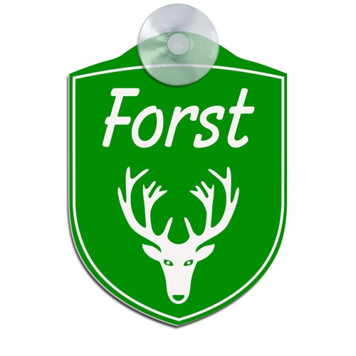 Forst graviertes schild - forst,