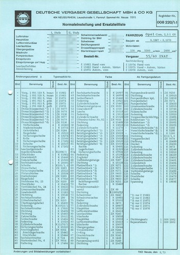 Datenblatt einstelldaten - datenblatt,