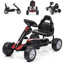GOKART Kinderfahrzeug Sitz Kinderfahrzeug Handbremse Tretauto 4 Rädern bis 30kg