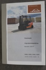 Linde Dieselstapler Betriebsanleitung u. Ersatzteilkatalog Baureihe 1202-01