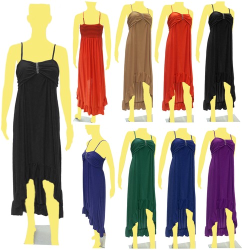 Damen midi maxi stretch - maxi,