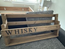 Wein Regal Gläser Halter Flaschen Regal Holz Antik  