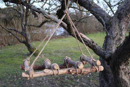 Rustikale holzleiter zum - rustikale,