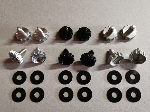 Schwarz eloxierte aluminium - schwarz,