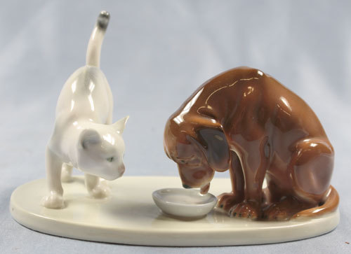 Hund und katze figur - hund,