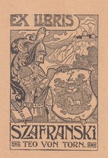Exlibris bookplate klischee - exlibris,