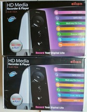 2 x ELLION HD Media Player & Recorder HMR-700A  DivX/ XviD/ MP3/ WMA/ OGG/ JPEG