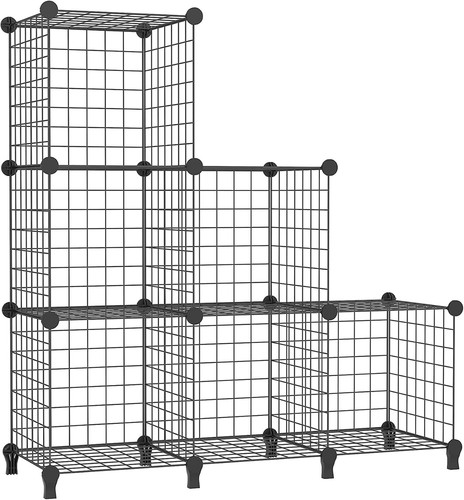 Diy metallgitter würfelregal - metallgitter,