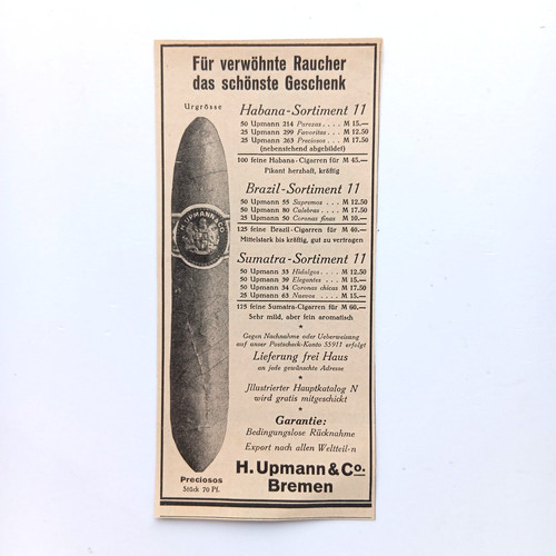 1929 upmann bremen - 1929,
