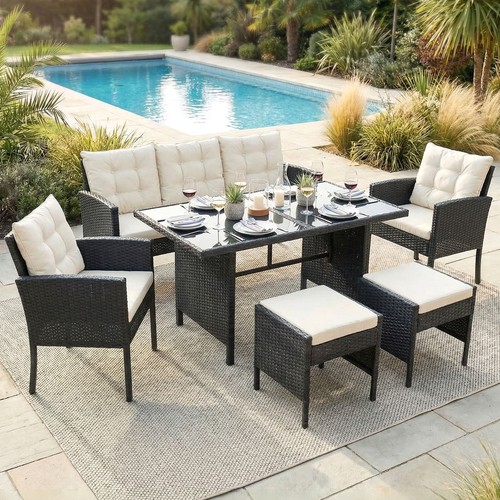 Poly rattan sitzgruppe - rattan,