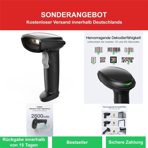 Inateck barcode scanner - inateck,