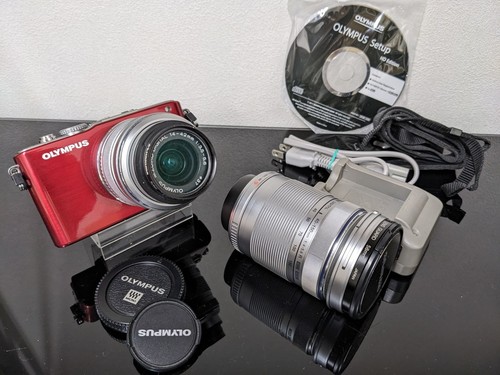 Olympus pen lite pl3 - olympus, red