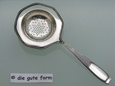 JUGENDSTIL ~ 1900, altes - -- Teesieb versilbert - ♥ HERZALPACCA -- - sehr schön