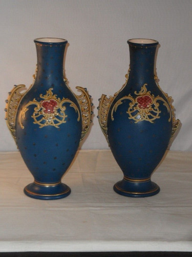 Paar antike villeroy boch - paar,