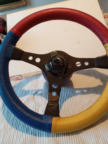 Farbiges leder sport lenkrad - 3,