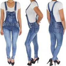 Damen Latzjeans Jeans Hose