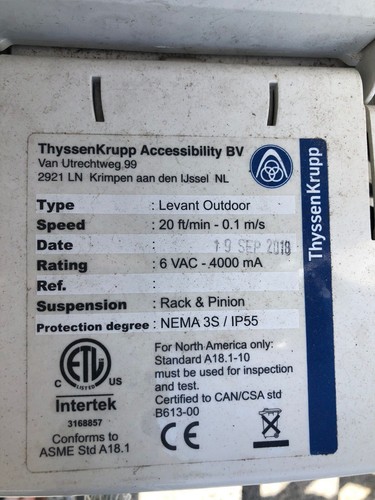 Treppenlift außen thyssen - außen,