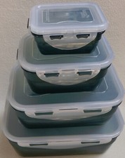 LOCK&LOCK 4er-Set Dosen salbei