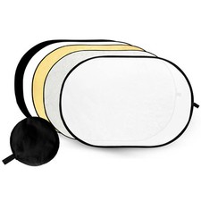 5in1 Faltreflektor Set + Diffusor + Hintergrund 92 x 122 cm