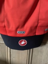 Castelli Alpha Ros 2 Winter Fahrradjacke Gr. Small rot