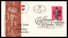 österreich fdc salzburg - salzburg, 1963
