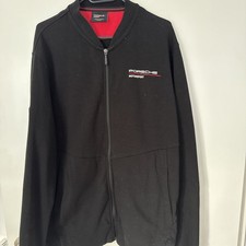Porsche Motorsport Herren Sweatshirt mit Reißverschluss Schwarz, Größe XL