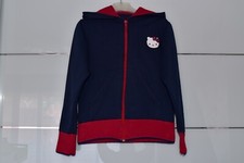 Hello Kitty Langarm Kapuzen Sweatjacke Gr.6 Dunkelblau/Rot