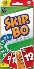 Mattel Games - Skip-Bo Card Game Family Game Board Game Children's Game