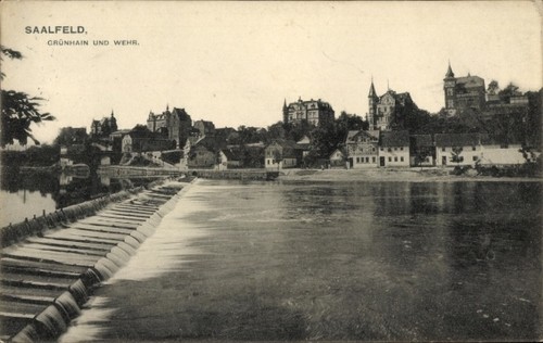 Saalfeld der saale - ak,