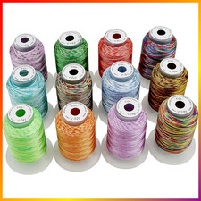 12 Farben Polyester Stickgarn
