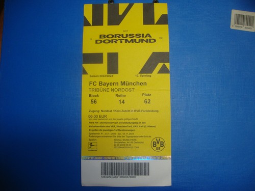 Ticket bvb dortmund - dortmund, fc