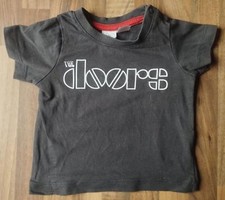 H&M Kinder Kleinkind T-Shirt grau "THE DOORS" Gr. 68 *Hardrock*