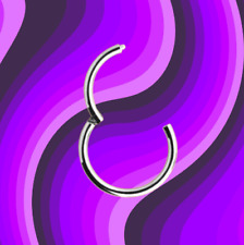 I OHRRING CLICKER 8 mm I Echt