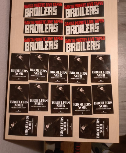 Broilers aufkleber set - broilers, aufkleber-set