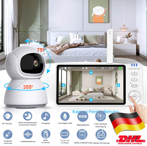 Babyphone mit kamera lcd - 5'',