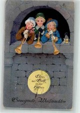 39868842 - Kinder Trompete Meissner u. Buch Kuenstler-Postkarten Serie 2317