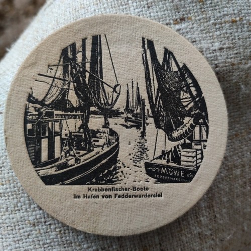 Alter bierdeckel haake beck - bierdeckel,