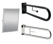 Edelstahl WC Klappgriff Aufstehhilfe Stützgriff Haltegriff Badezimmer Griff