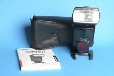 Canon Speedlite 580EX Blitzgerät für Canon EOS, mit Anleitung, Fuß und Hülle